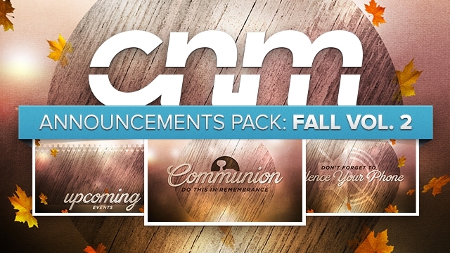 Announcements Pack: Fall Vol. 2
