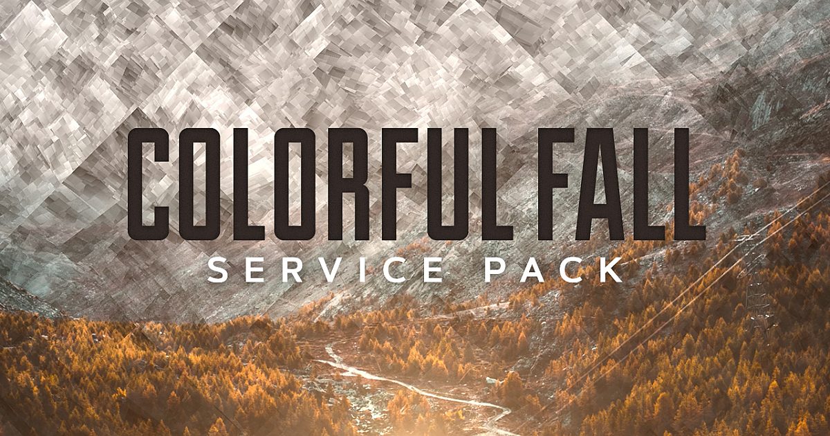 Fall Service Patch Colorful Fall Service Pack
