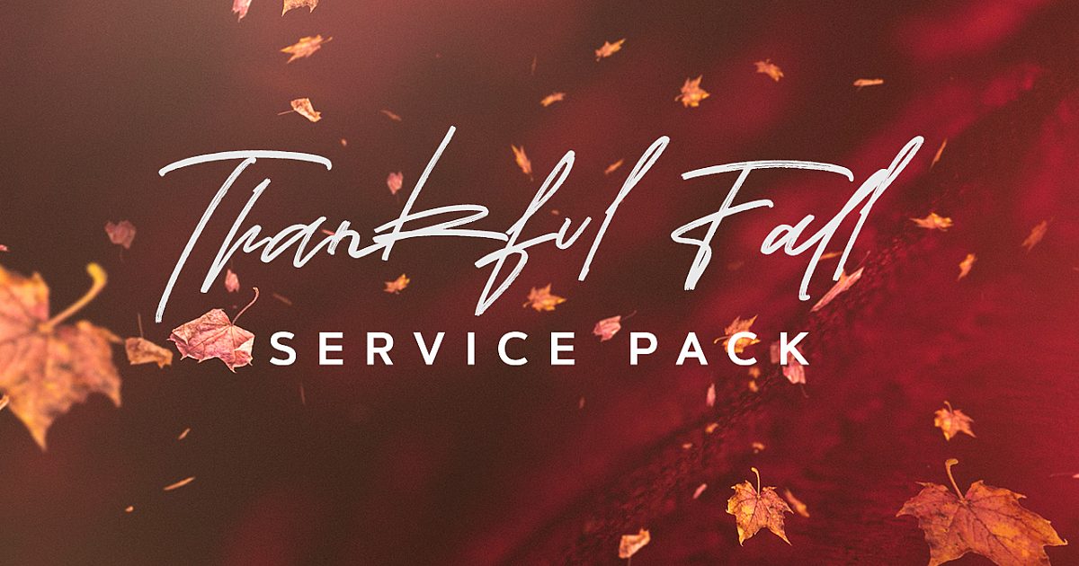 Fall Service Patch Thankful Fall Service Pack