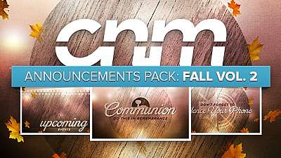 Announcements Pack: Fall Vol. 2