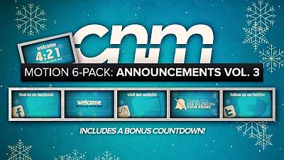 Motion 6-Pack: Announcements Vol. 3